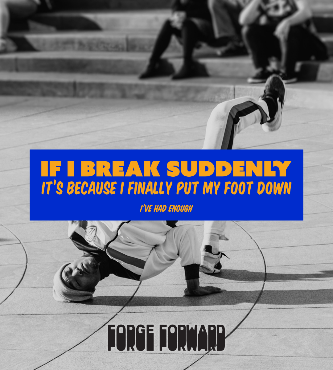 BREAKING SUDDENLY Bumper Sticker