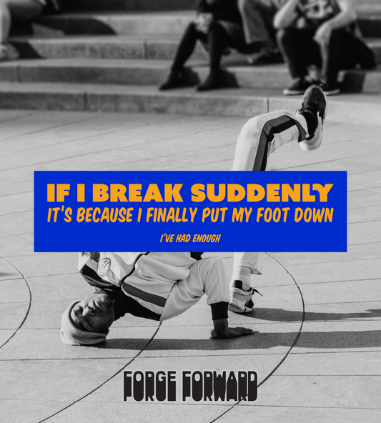 BREAKING SUDDENLY Bumper Sticker