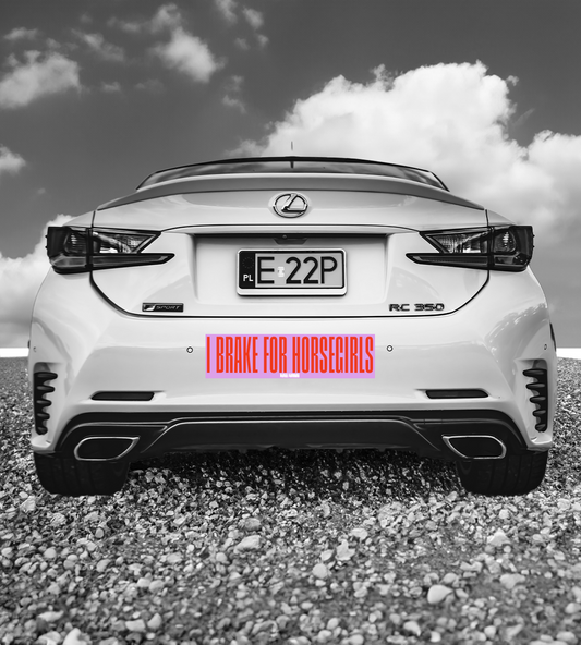 I BRAKE FOR HORSEGIRLS Bumper Sticker