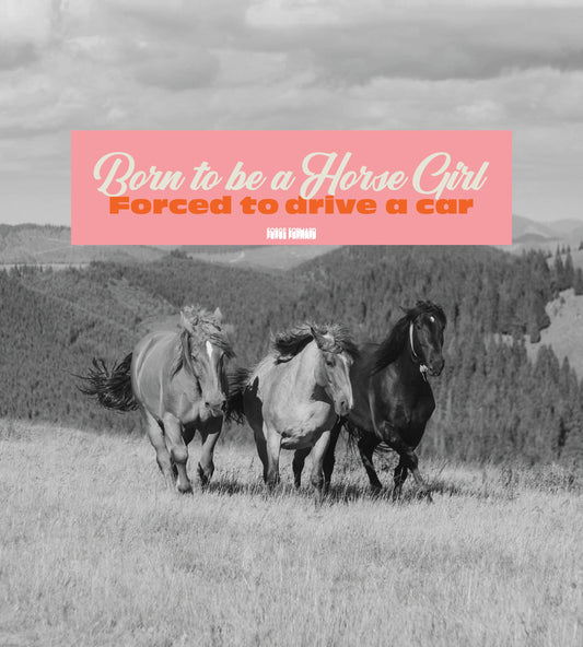 Born to be a Horsegirl, Forced to Drive a Car Bumper Sticker