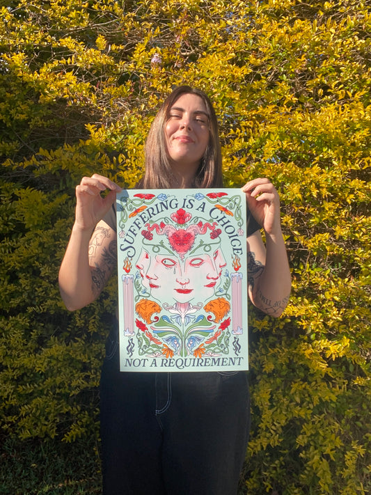 Forge Forward: "Suffering is a Choice" Art Print