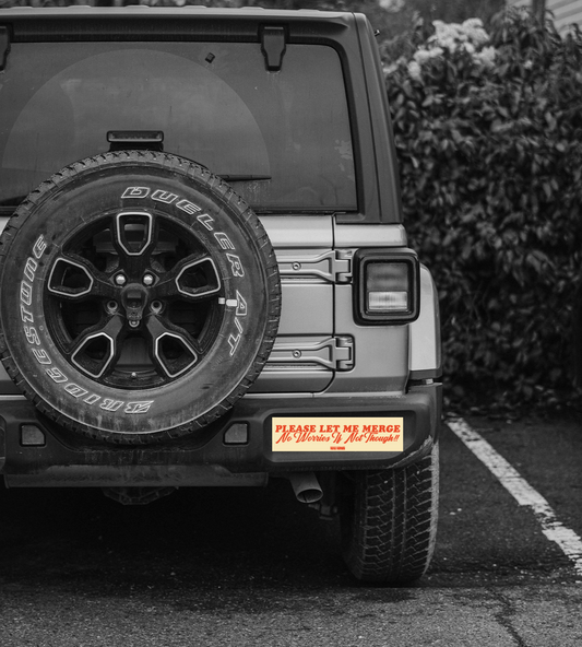 Please Let Me Merge Bumper Sticker