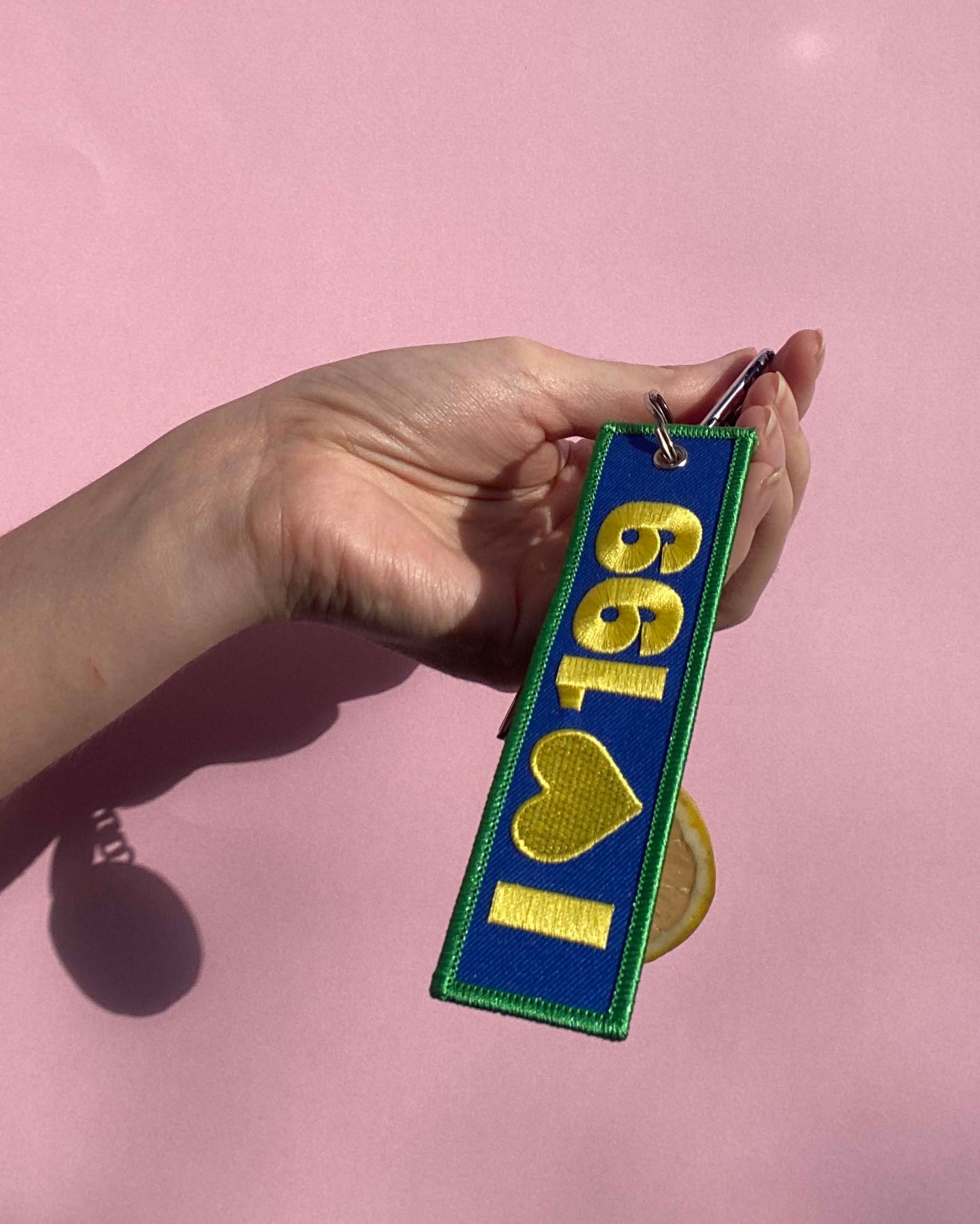 I <3 199 | Embroidered Key Chain