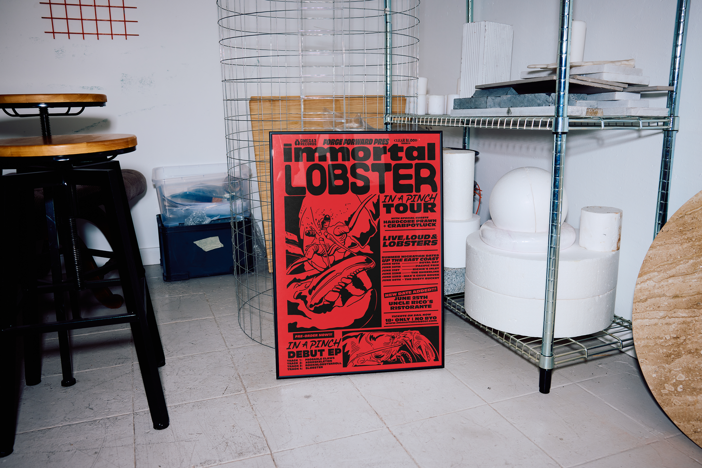 Forge Forward: "Immortal Lobster" Fake Band Art Print