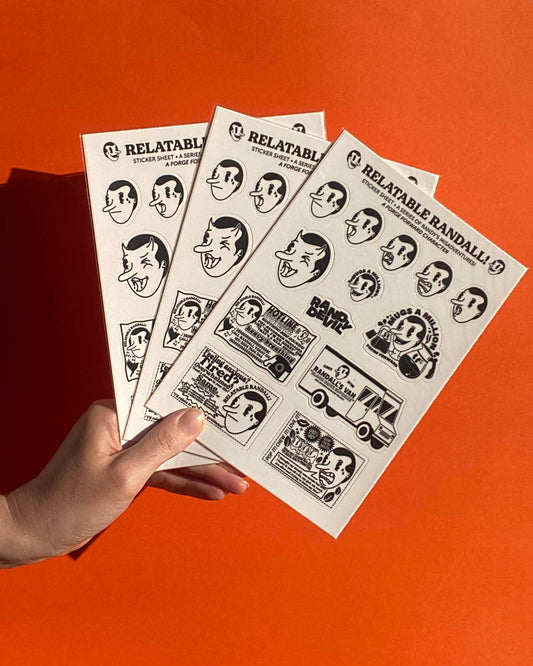 Relatable Randall | A5 Sticker Sheet