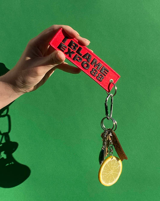 I BLAME EXPO 88 | Embroidered Keyring
