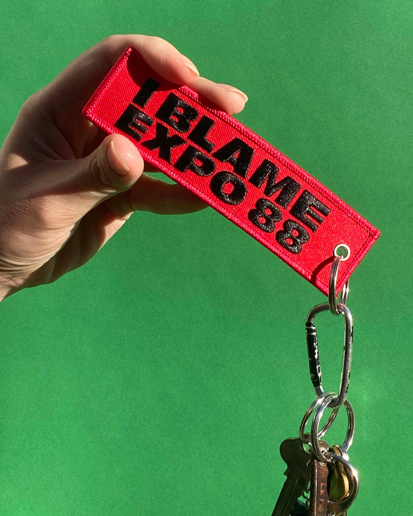 I BLAME EXPO 88 | Embroidered Keyring