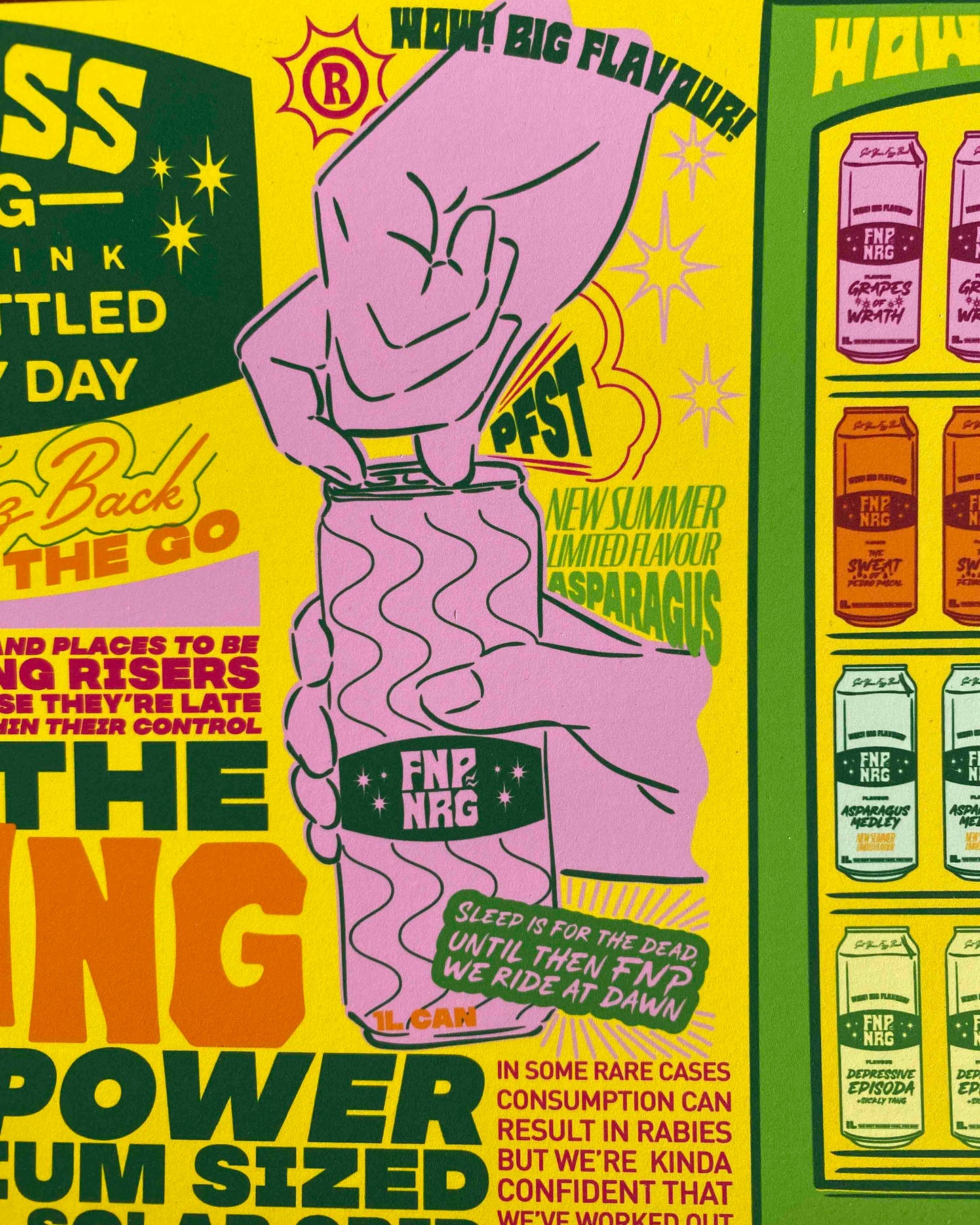 Forge Forward: "Fizz'N'Piss" Fake Ad Art Print
