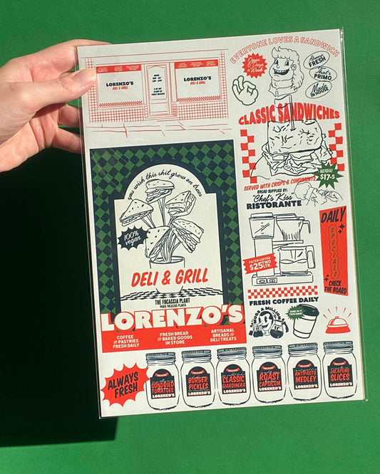 Forge Forward: "Lorenzo's" Fake Ad Art Print