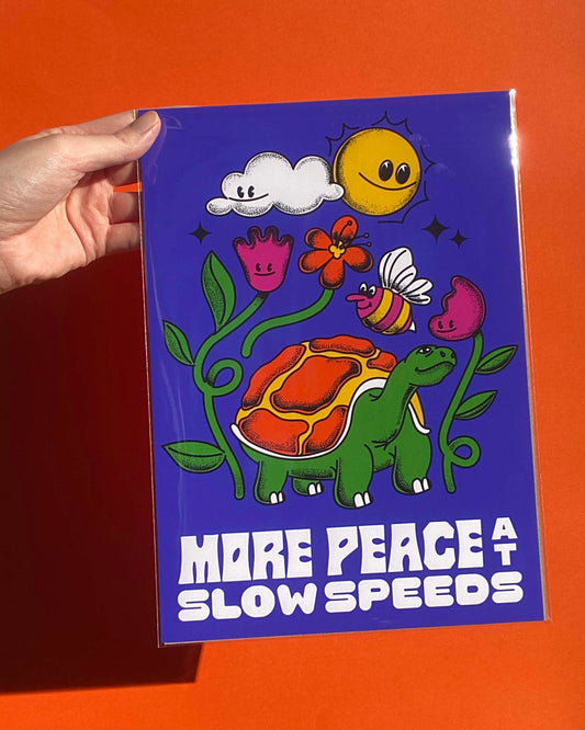 Forge Forward: "More Peace at Slow Speeds" Art Print
