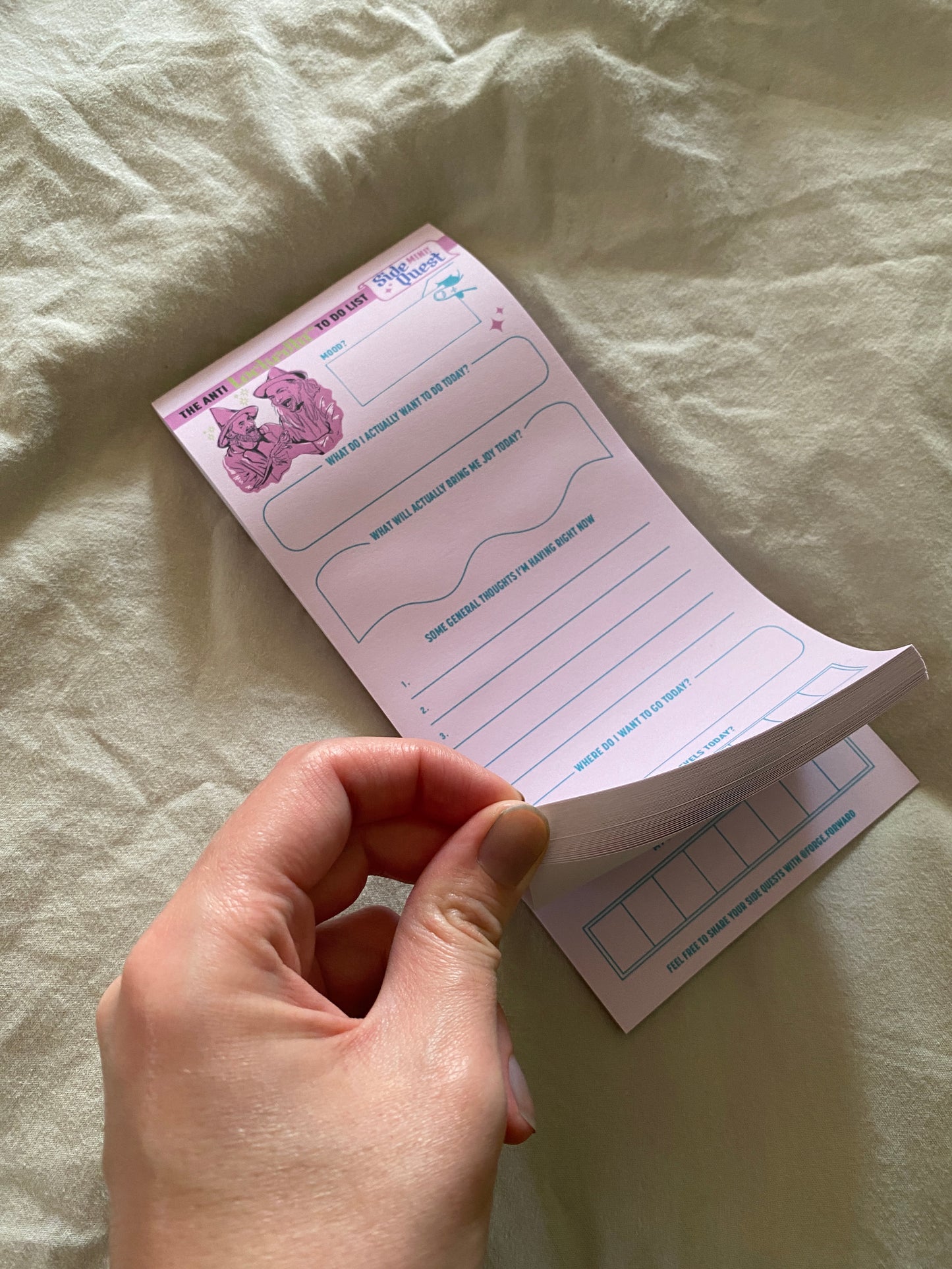 Side Quest MINI - The Tiny Anti To Do List DL Rip Pad