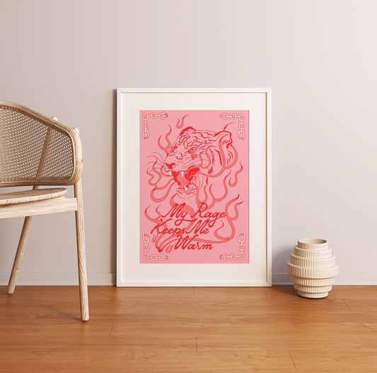My Rage Keeps Me Warm; the story behind my new print
