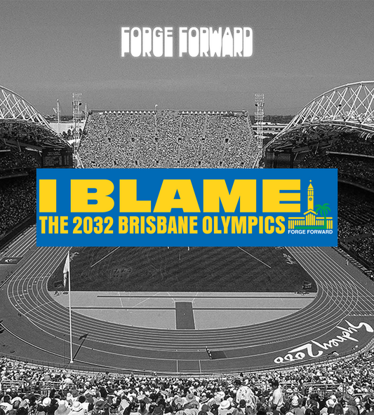 I BLAME THE 2032 BRISBANE OLYMPICS Bumper Sticker