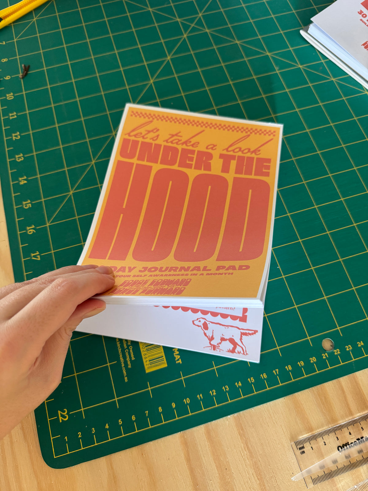 30 Day Journal Pad | Let's Look Under The Hood Self Awareness Design Tool | Pre Orders Open Now