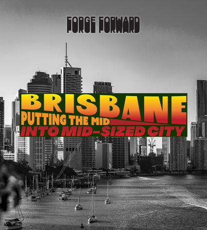 Brisbane Mid Sized City Bumper Sticker
