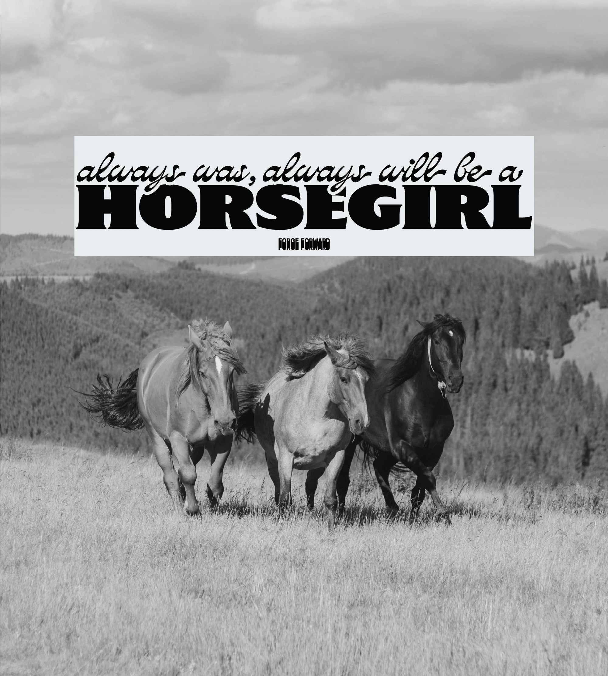 Always Will Be A Horsegirl Bumper Sticker