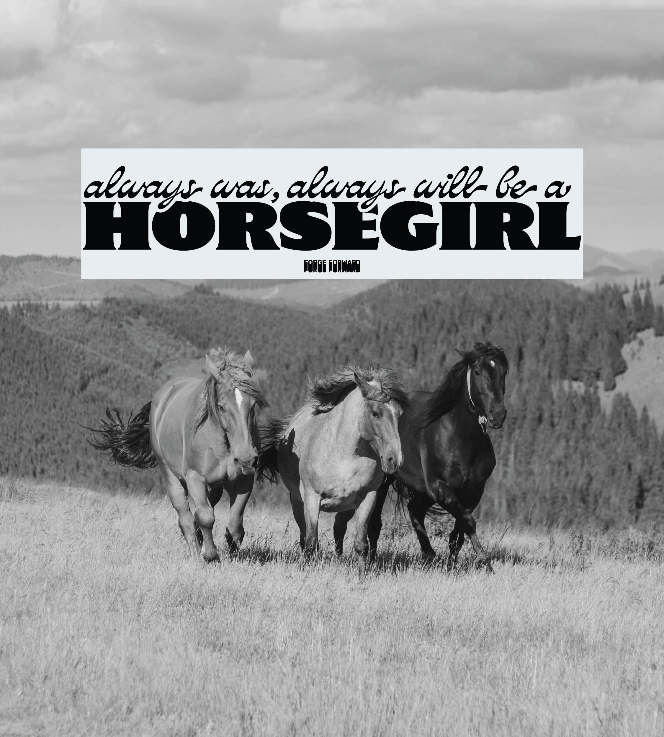 Always Will Be A Horsegirl Bumper Sticker