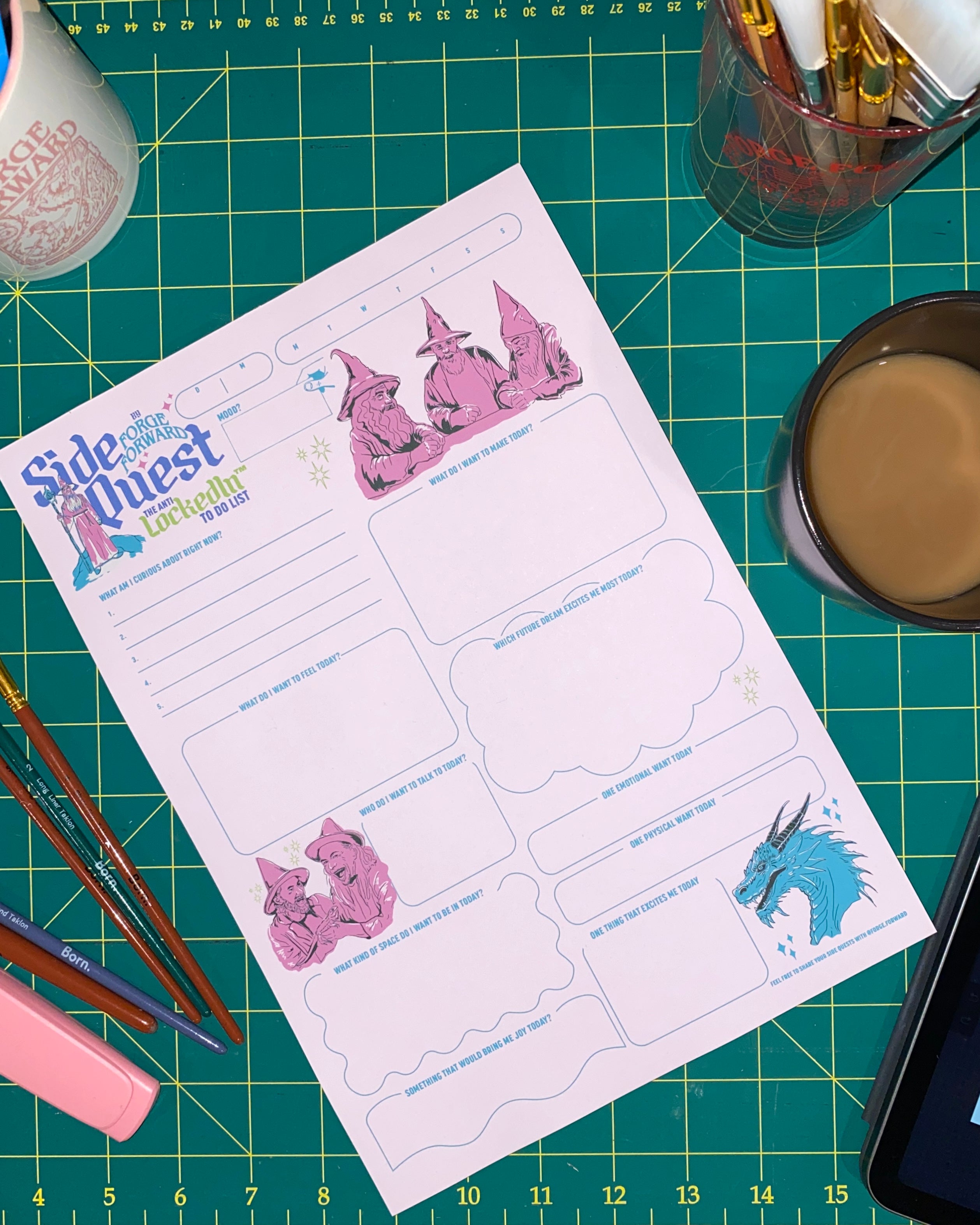 Side Quest - The Anti To Do List A4 Rip Pad