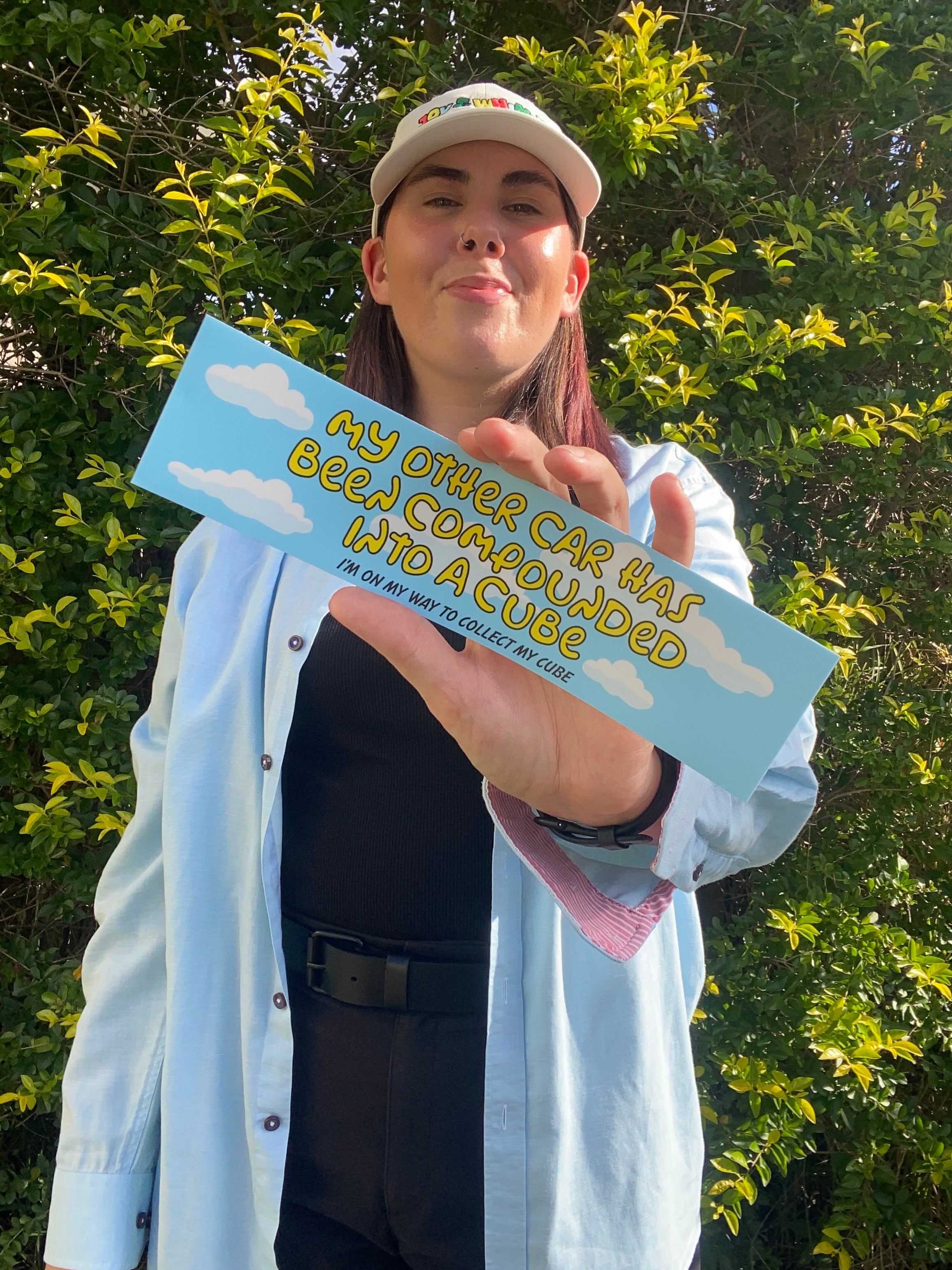 Car is a Cube (Simpson's Quote) Bumper Sticker