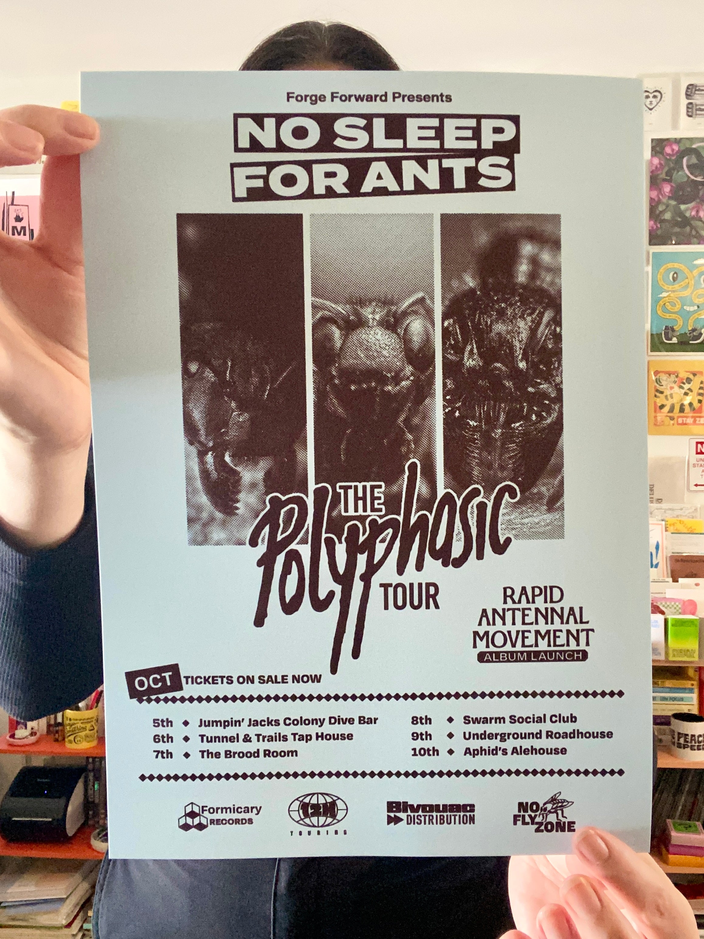 Forge Forward: "No Sleep for Ants" Fake Band Art Print