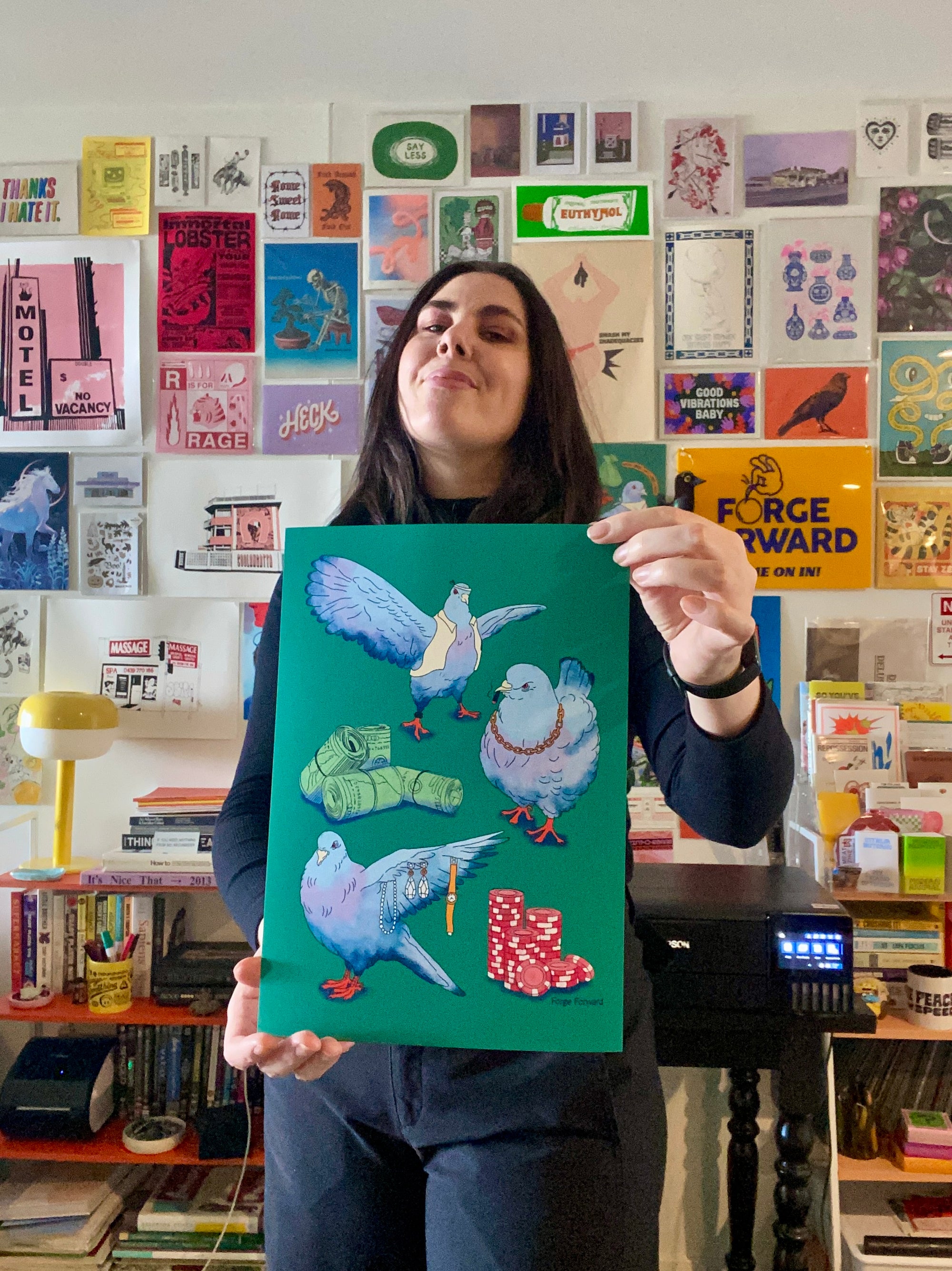 Forge Forward: "Pigeon Gang Ed 2" Art Print