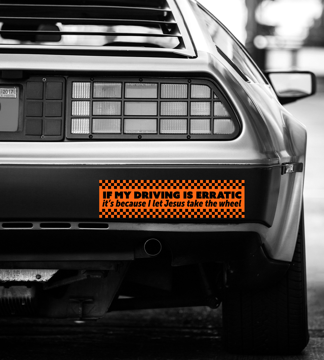 Jesus Take The Wheel Bumper Sticker