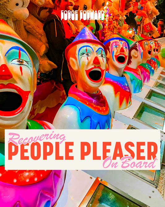 Recovering People Pleaser On Board Bumper Sticker
