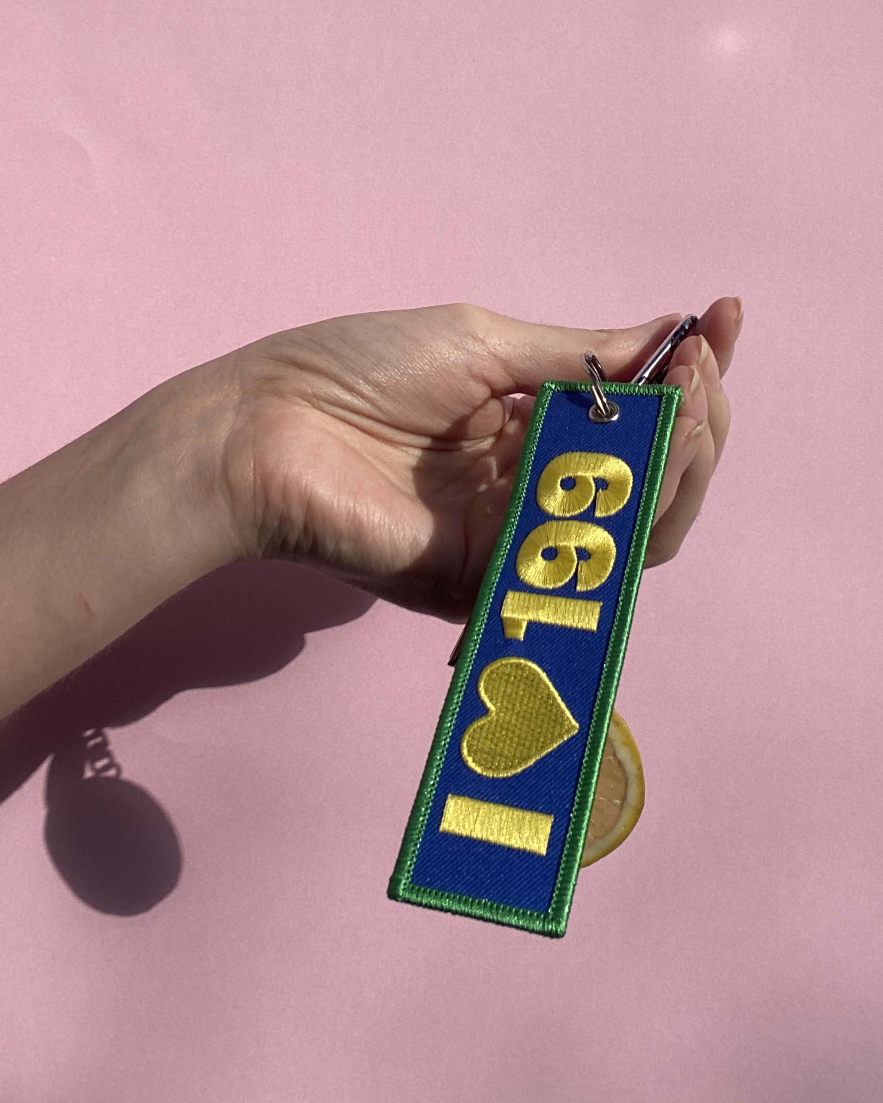 I <3 199 | Embroidered Key Chain