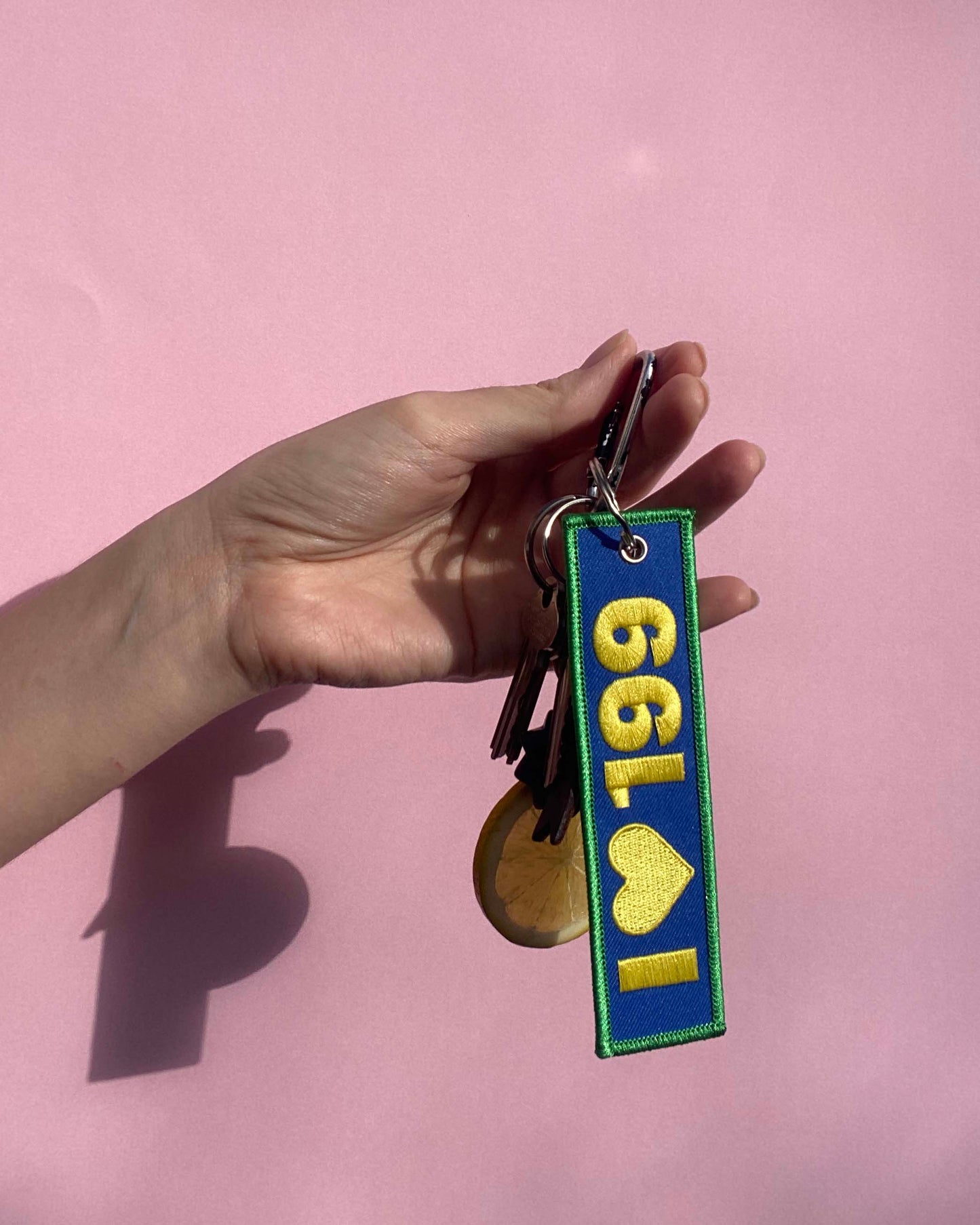 I <3 199 | Embroidered Key Chain