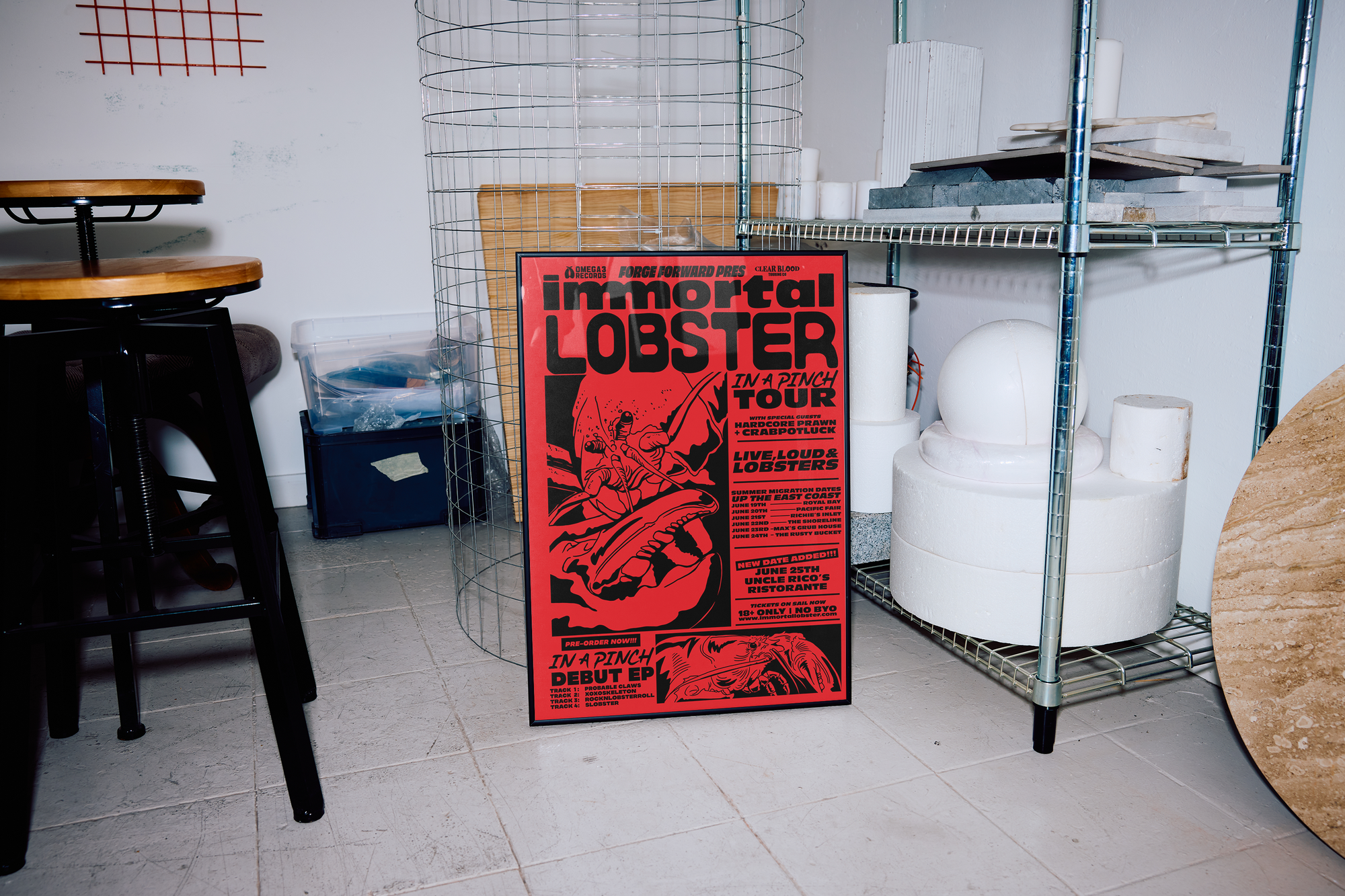 Forge Forward: "Immortal Lobster" Fake Band Art Print