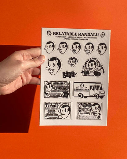 Relatable Randall | A5 Sticker Sheet