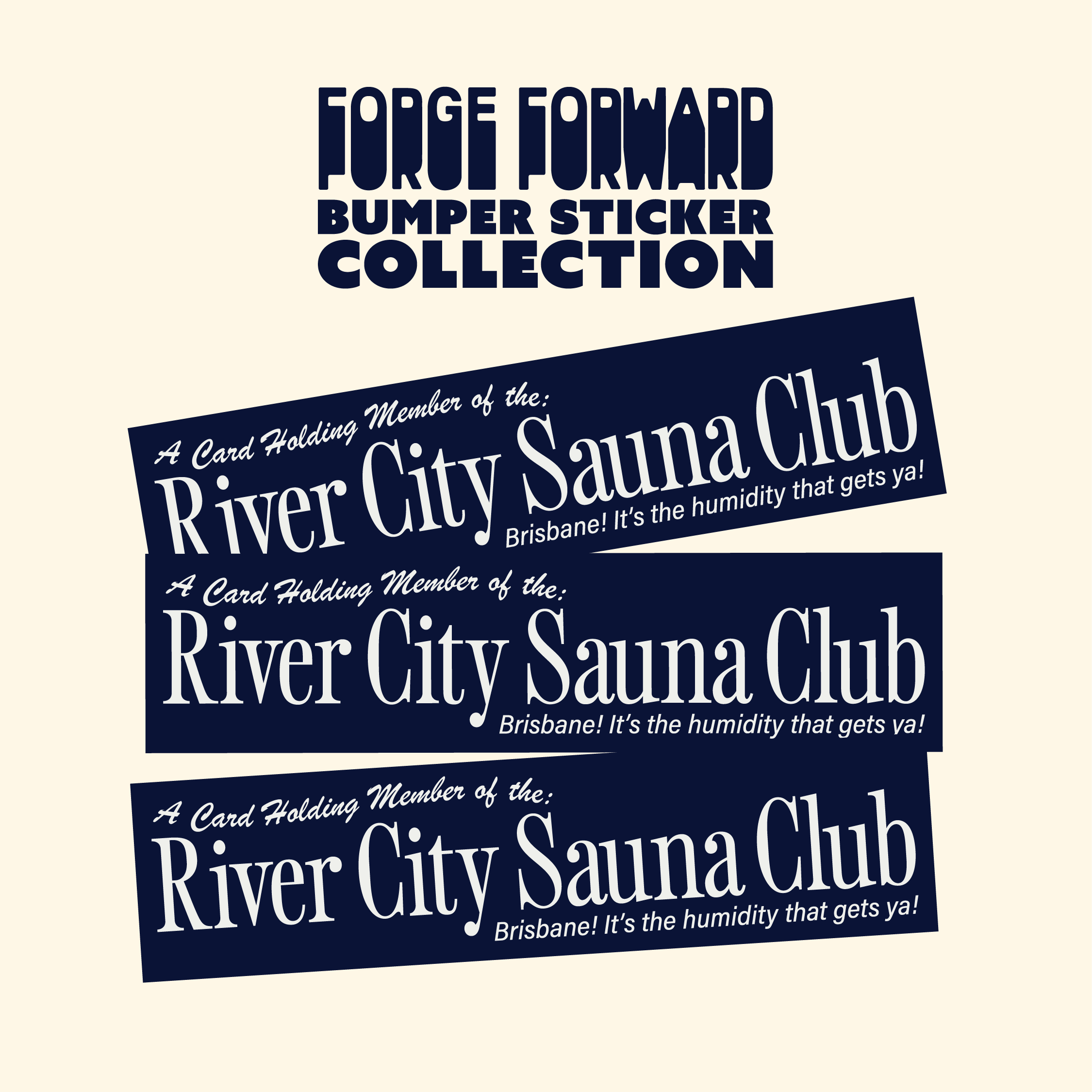 River City Sauna Club Bumper Sticker