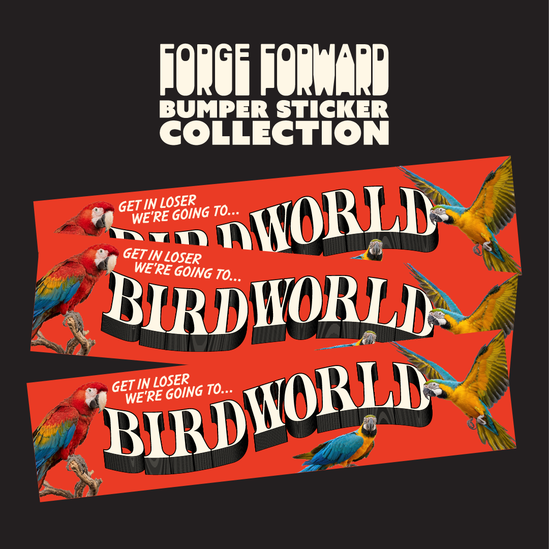 LET'S GO TO BIRDWORLD Bumper Sticker