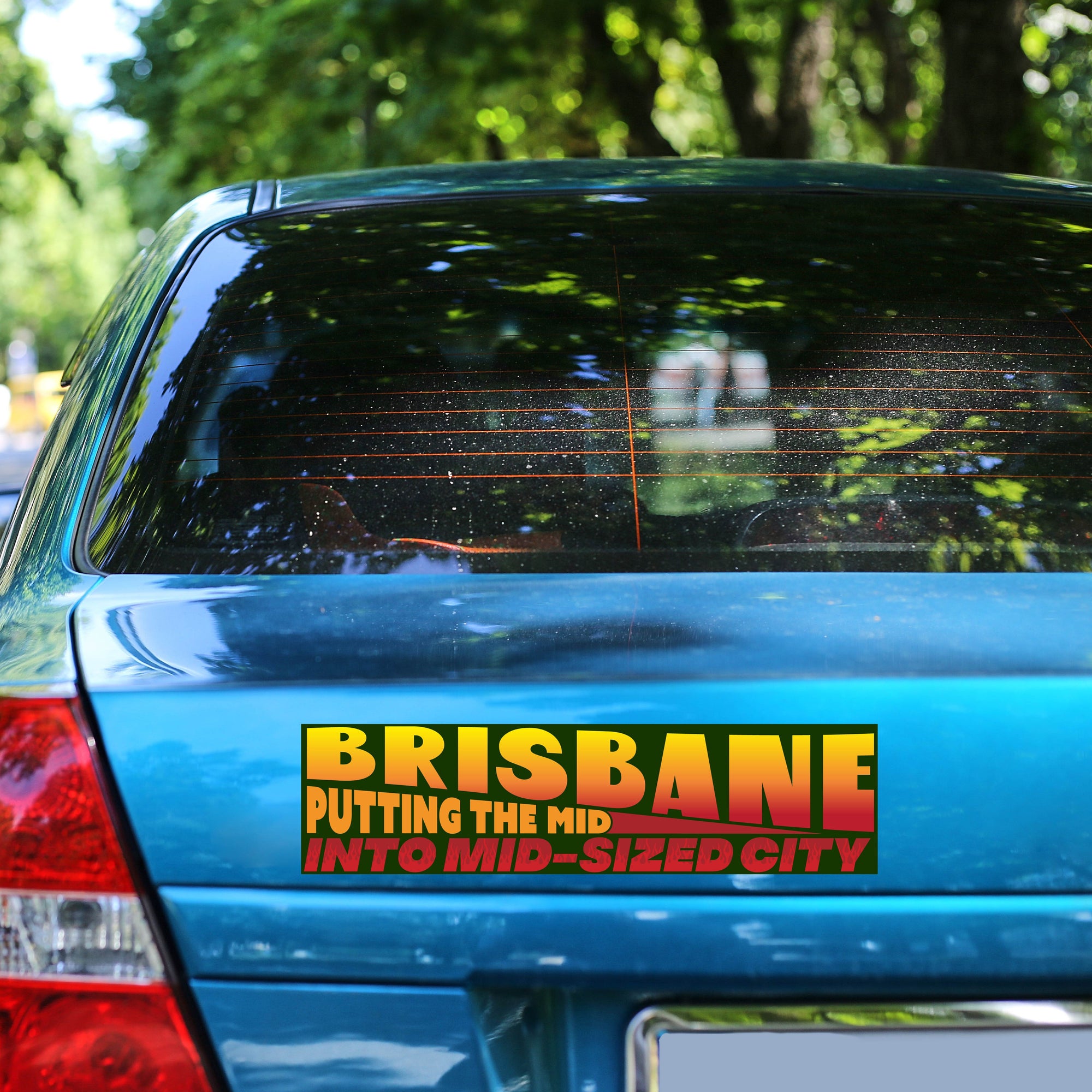 Brisbane Mid Sized City Bumper Sticker