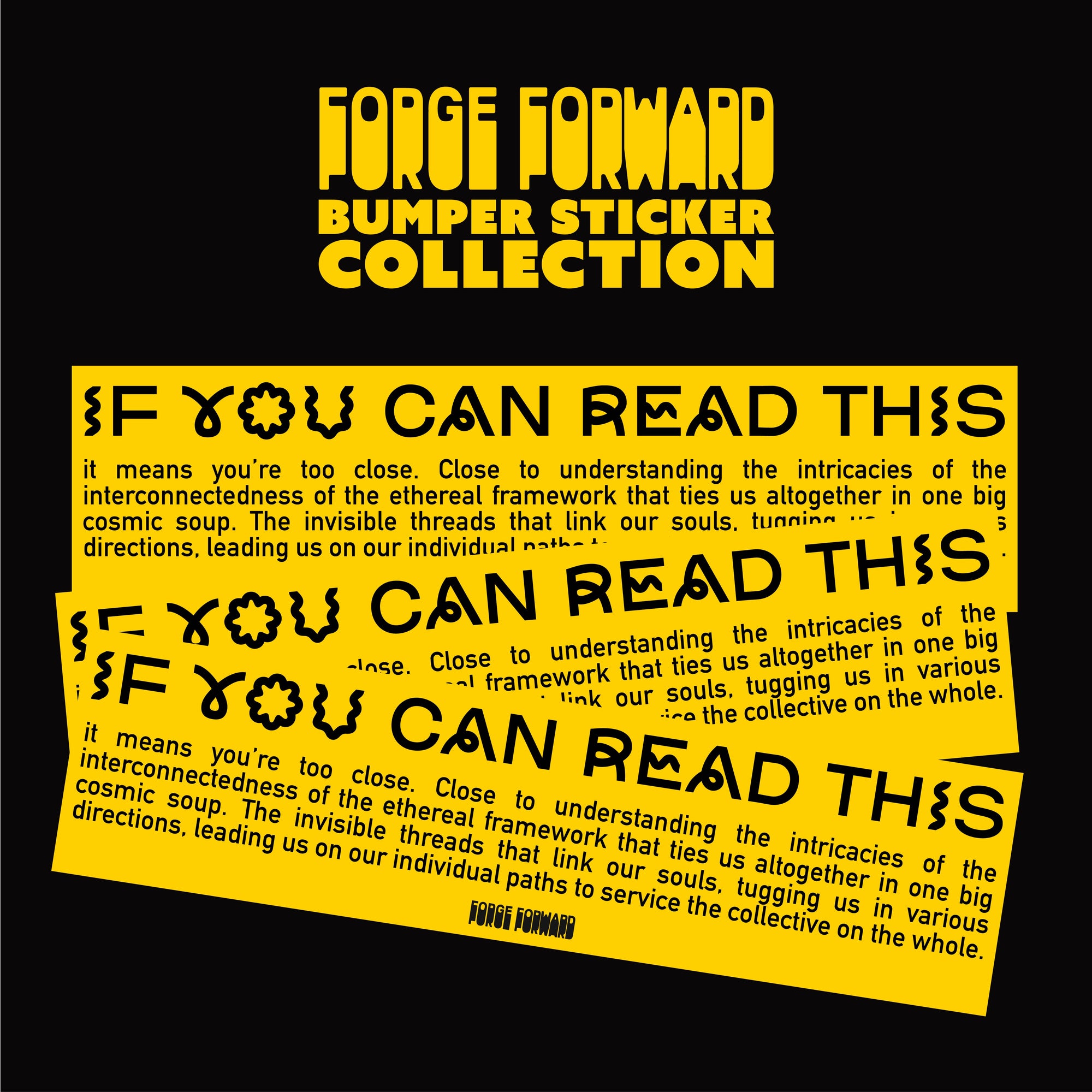 If You Can Read This ... Bumper Sticker