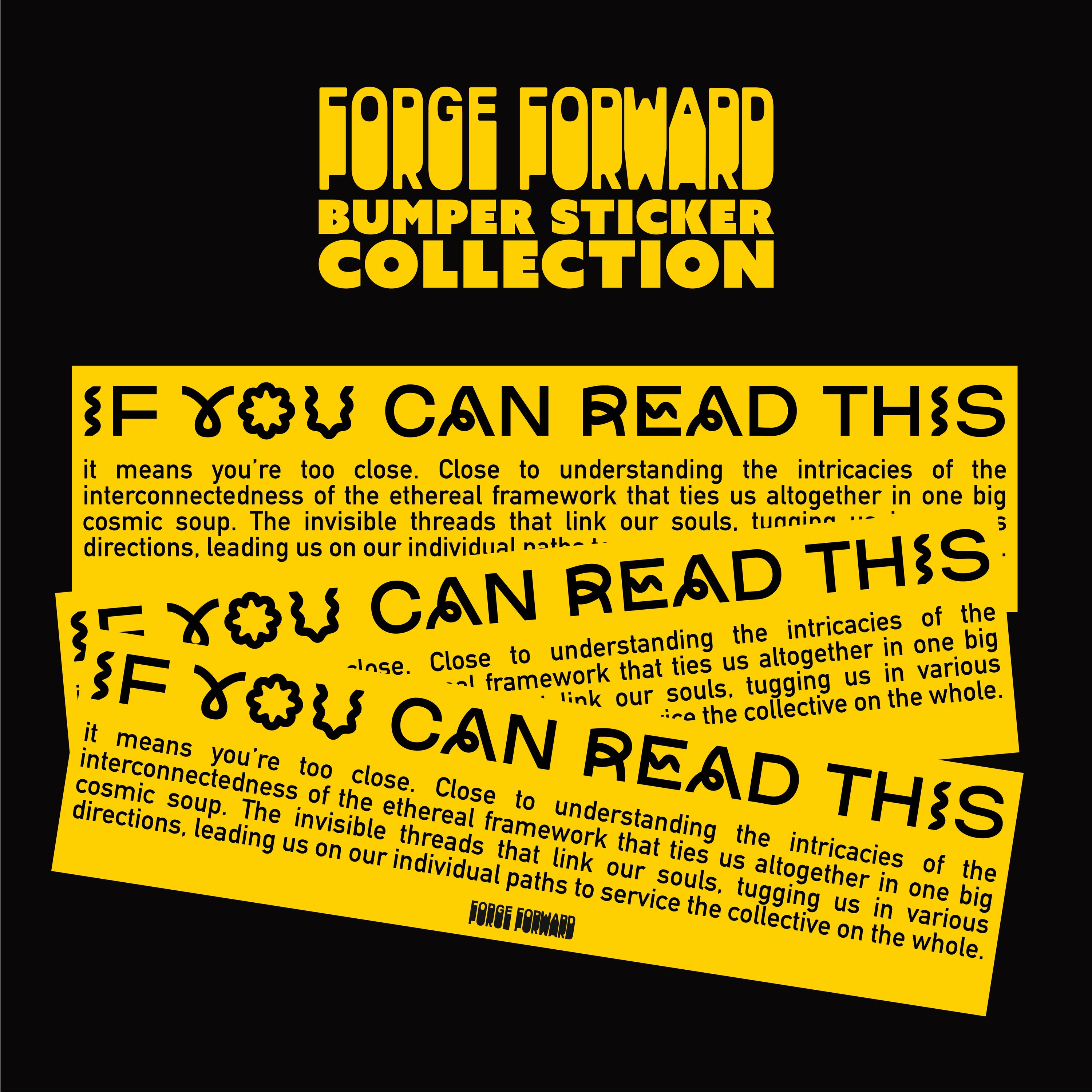 If You Can Read This ... Bumper Sticker