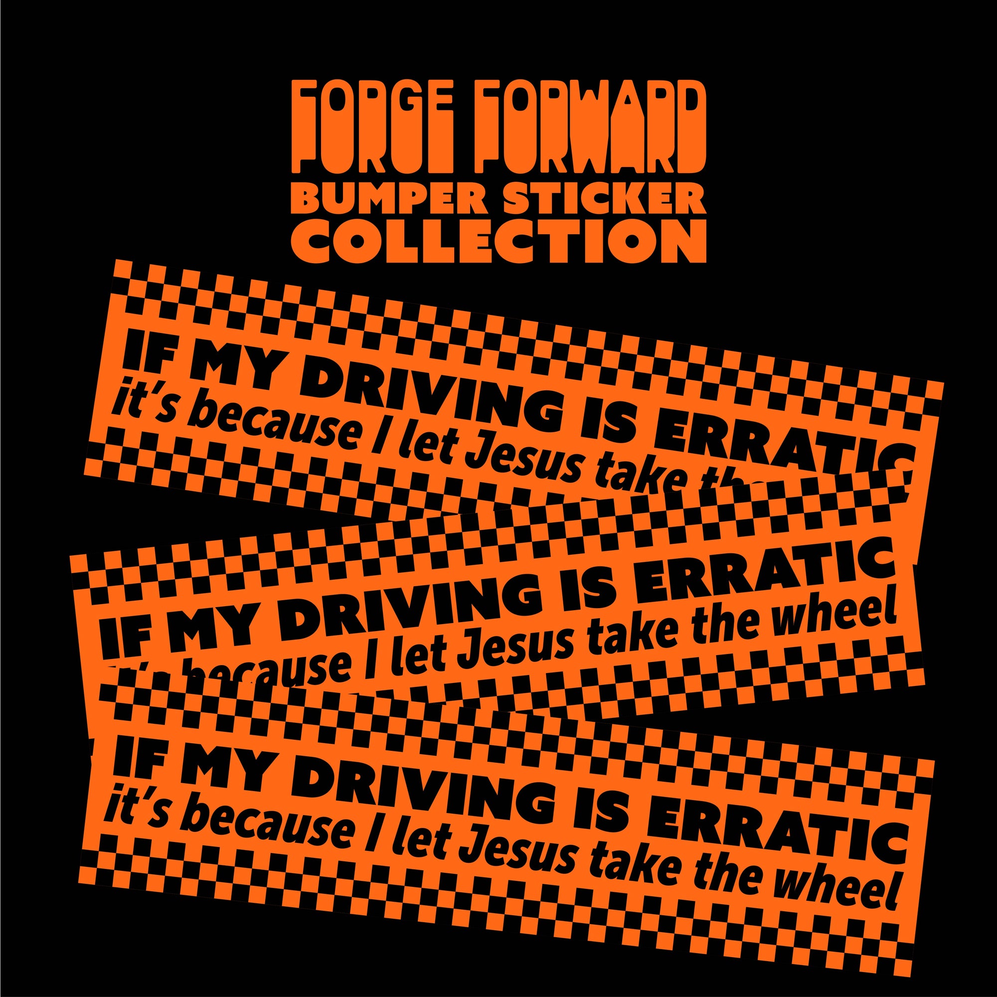 Jesus Take The Wheel Bumper Sticker