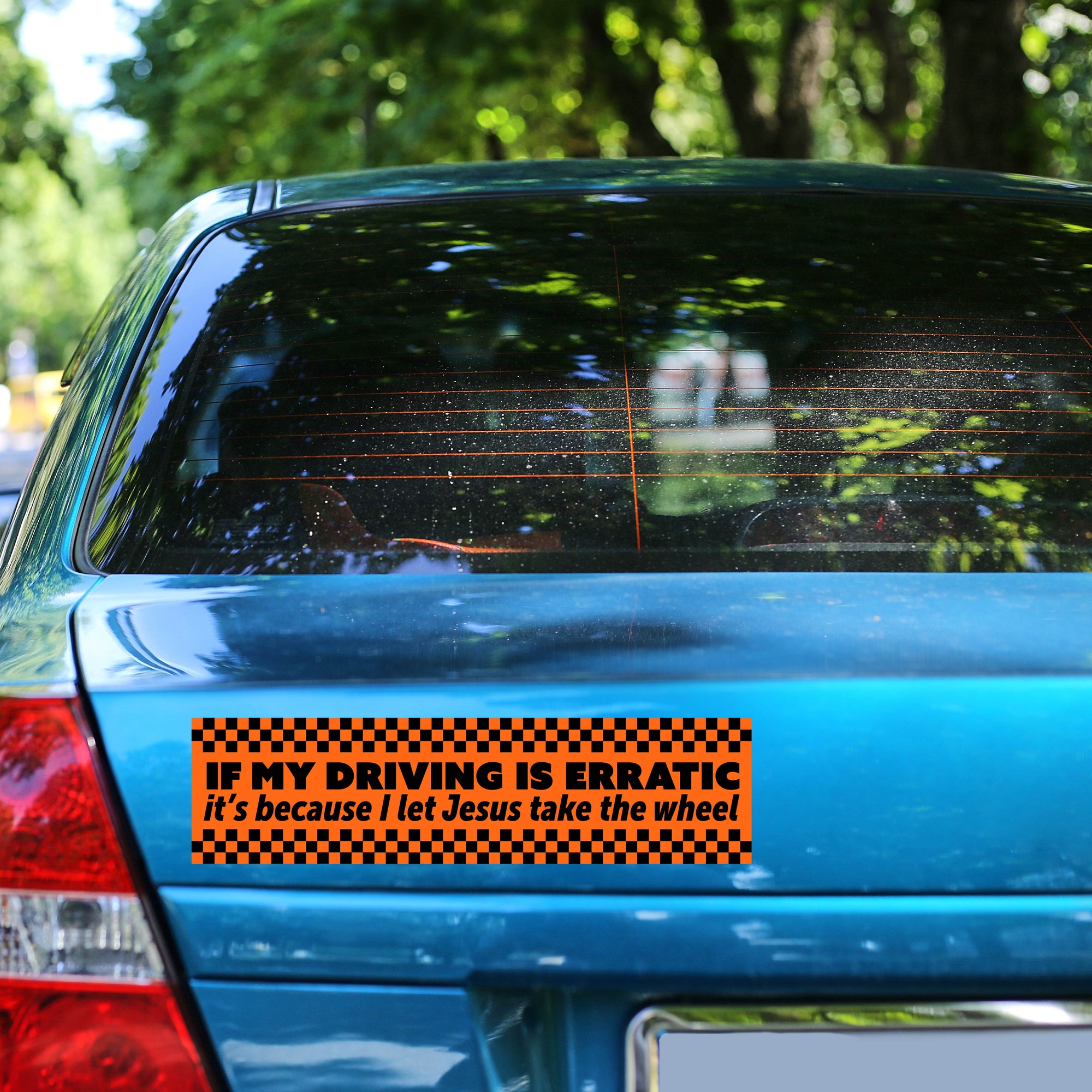 Jesus Take The Wheel Bumper Sticker