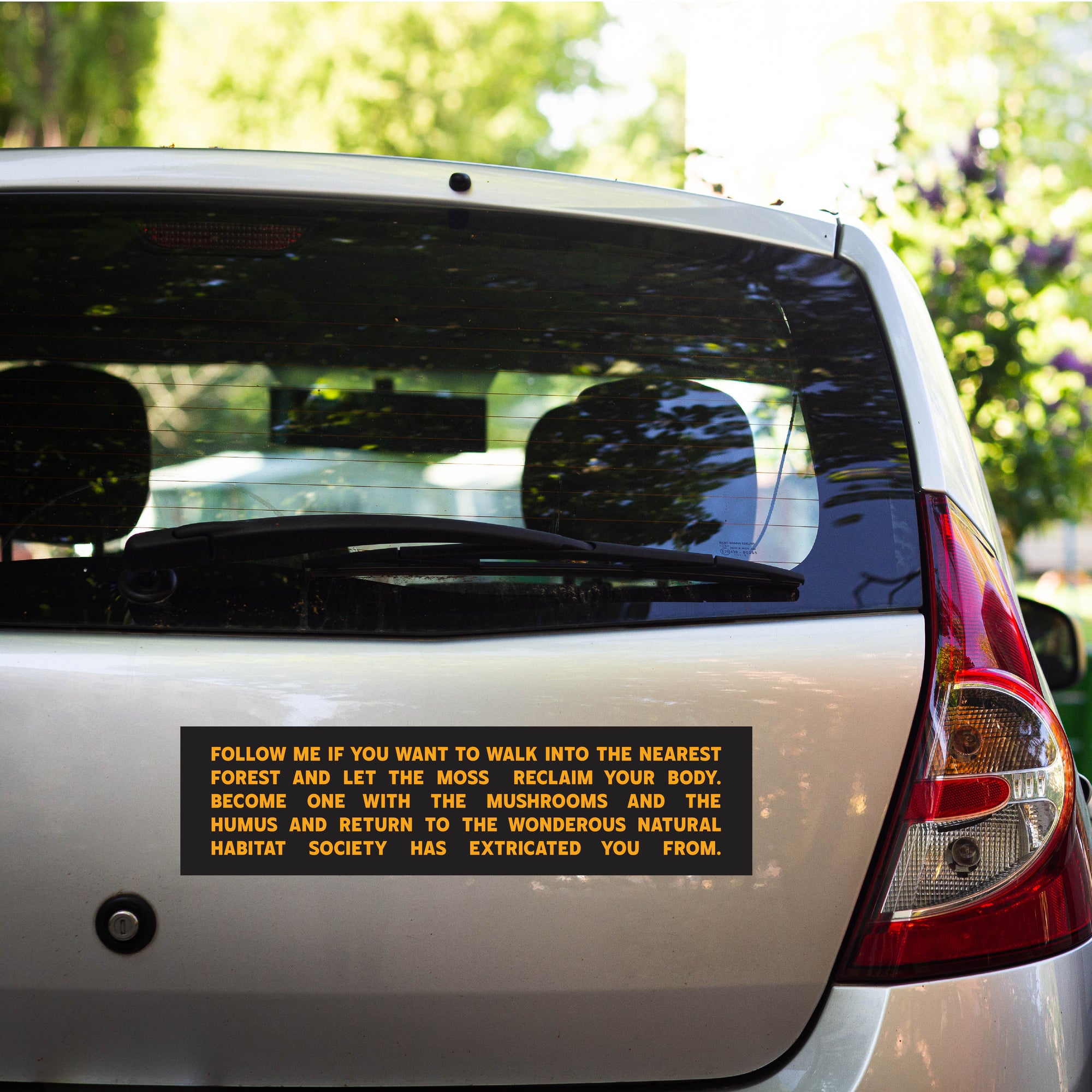 Let The Mushrooms Reclaim You Bumper Sticker