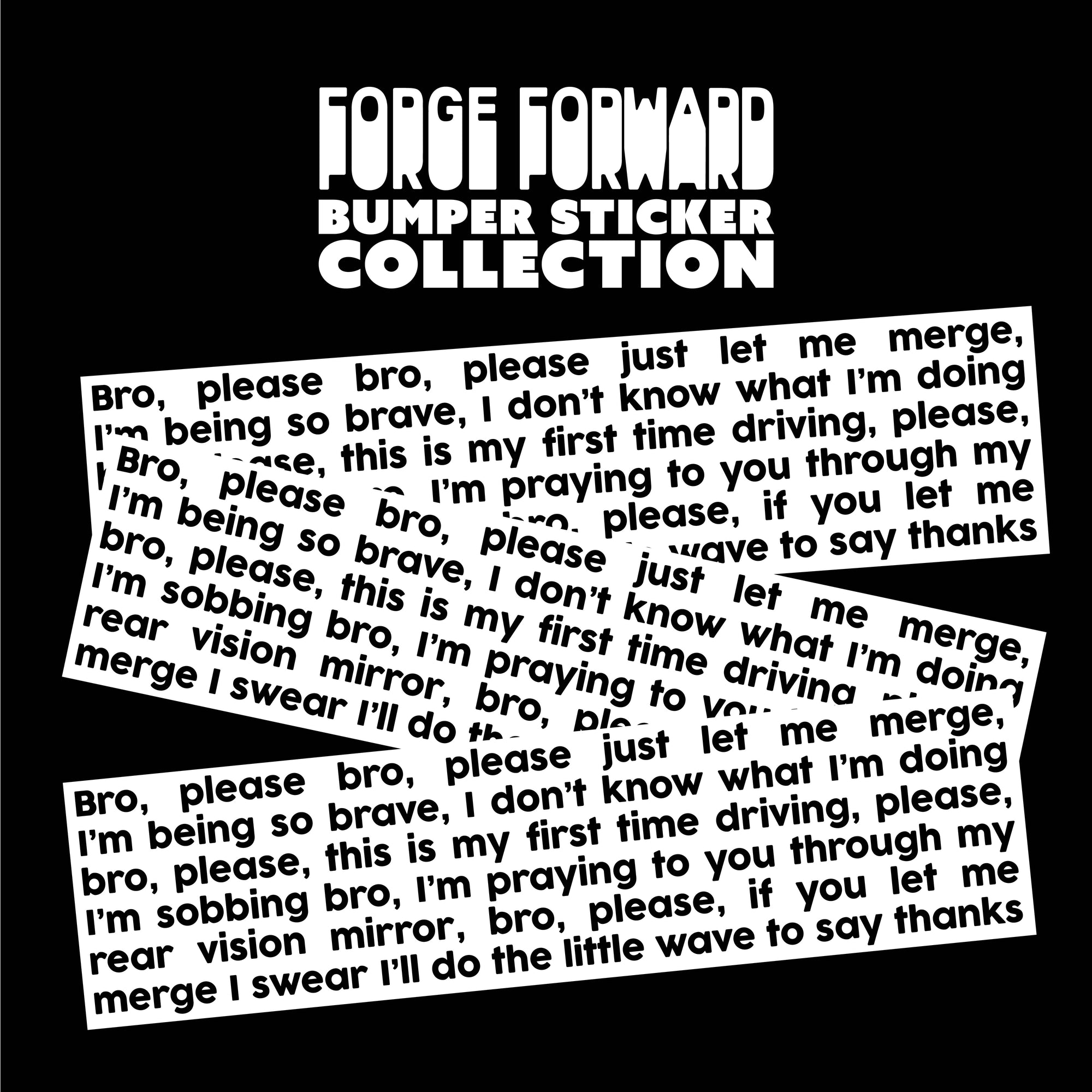 Please Bro Bumper Sticker
