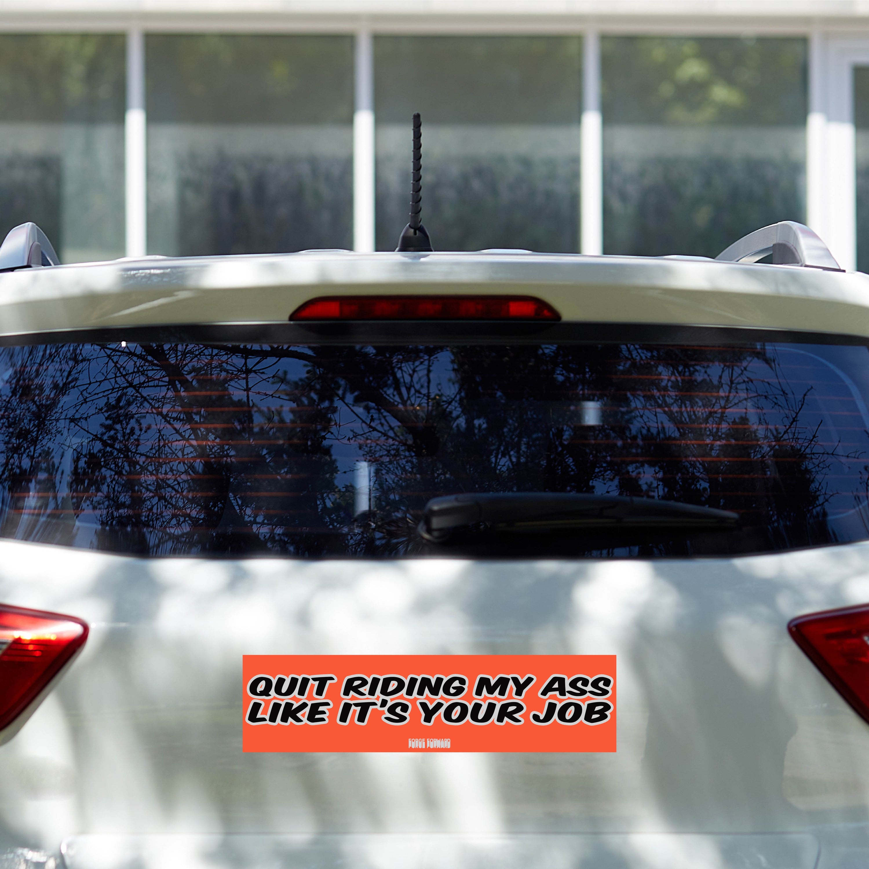 Quit Riding My A$$ Bumper Sticker