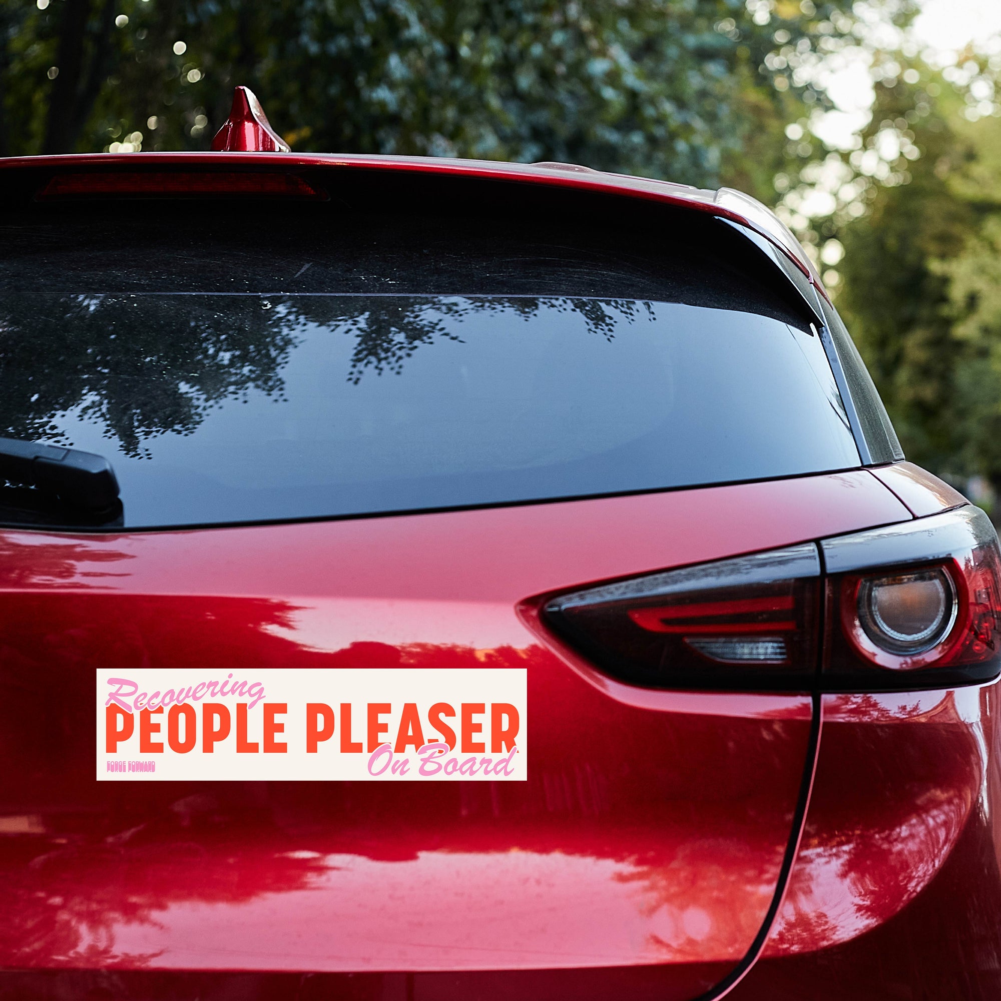 Recovering People Pleaser On Board Bumper Sticker