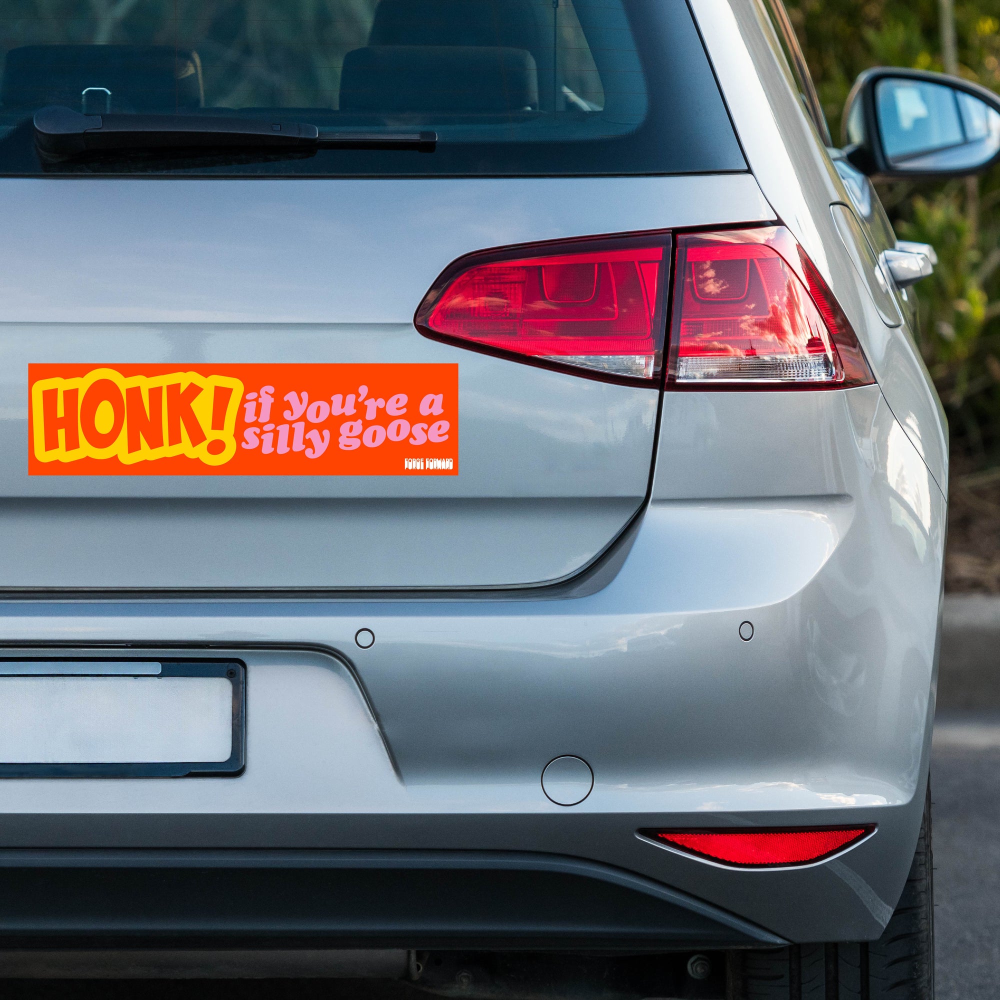 HONK If You're a Silly Goose Bumper Sticker