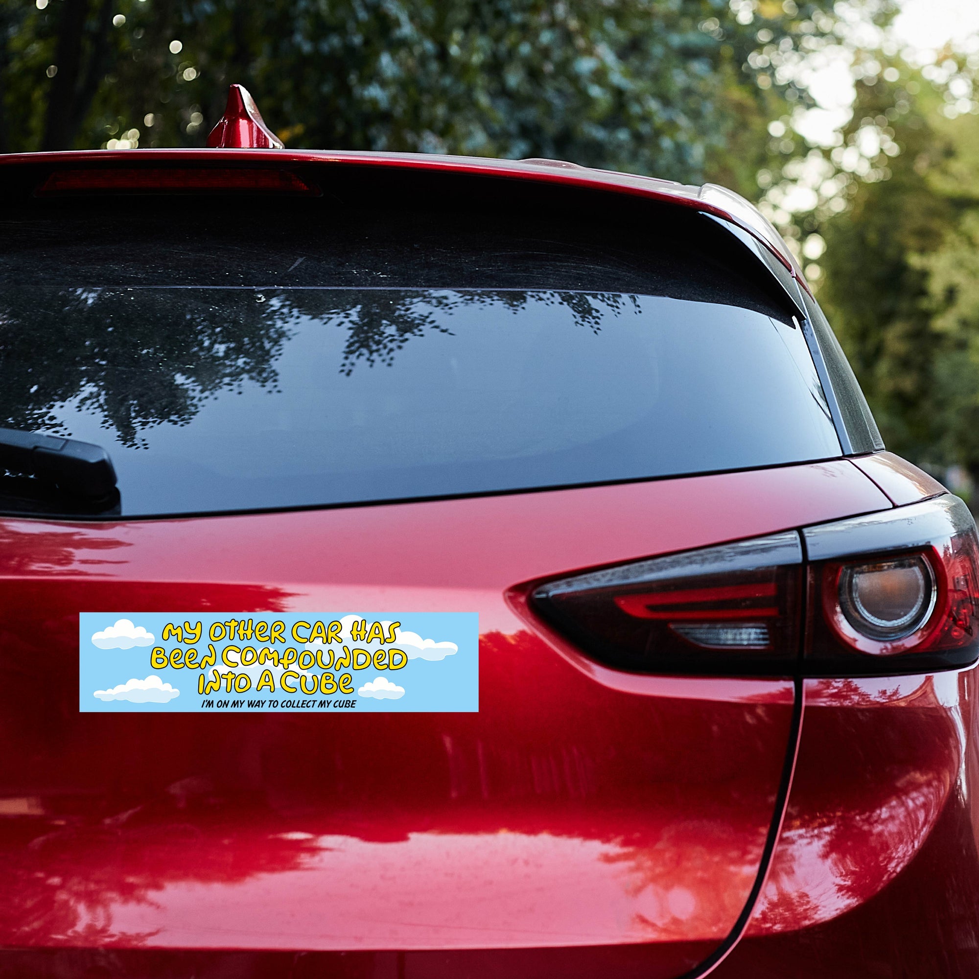 Car is a Cube (Simpson's Quote) Bumper Sticker