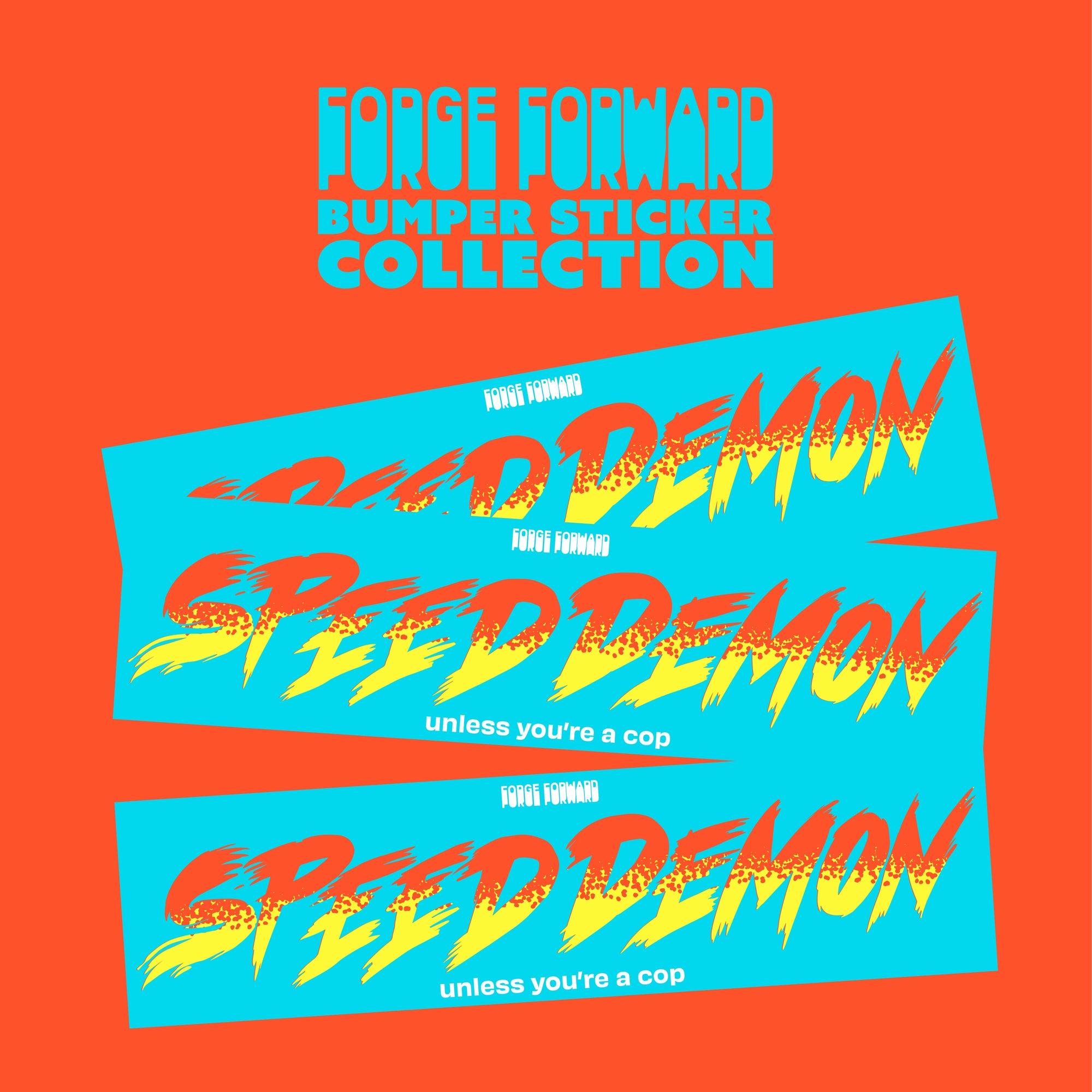 SPEED DEMON Bumper Sticker