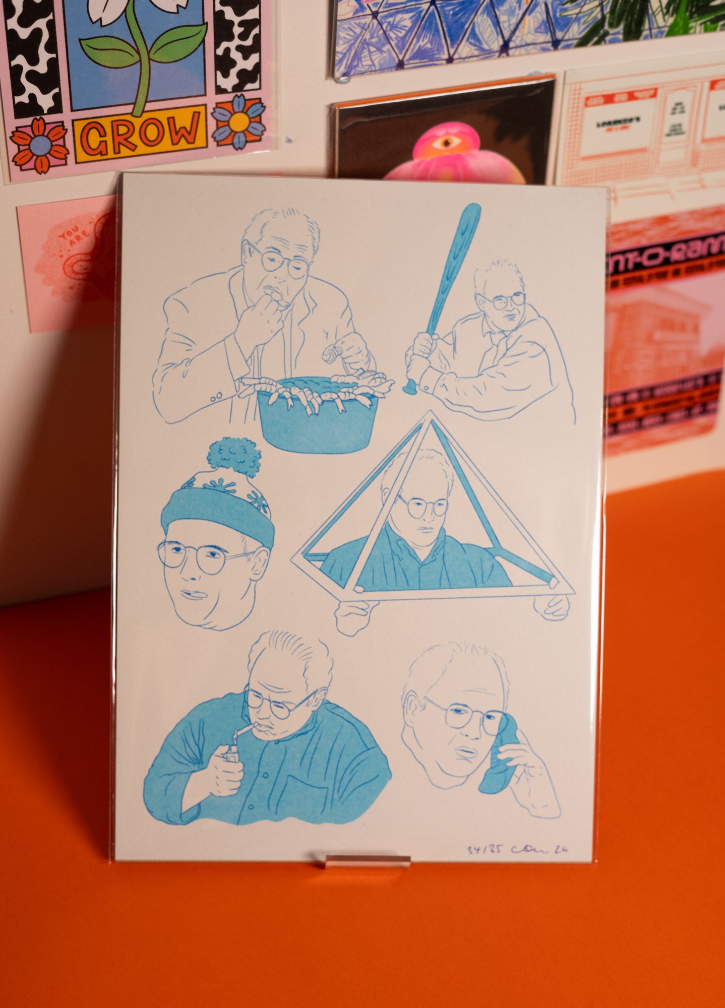 CAN'T STAND YA | George Costanza Riso Art Print A4