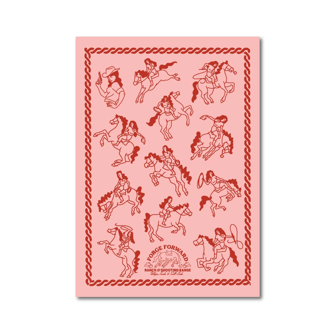 Forge Forward: "Cowgirls at the Ranch" Art Print