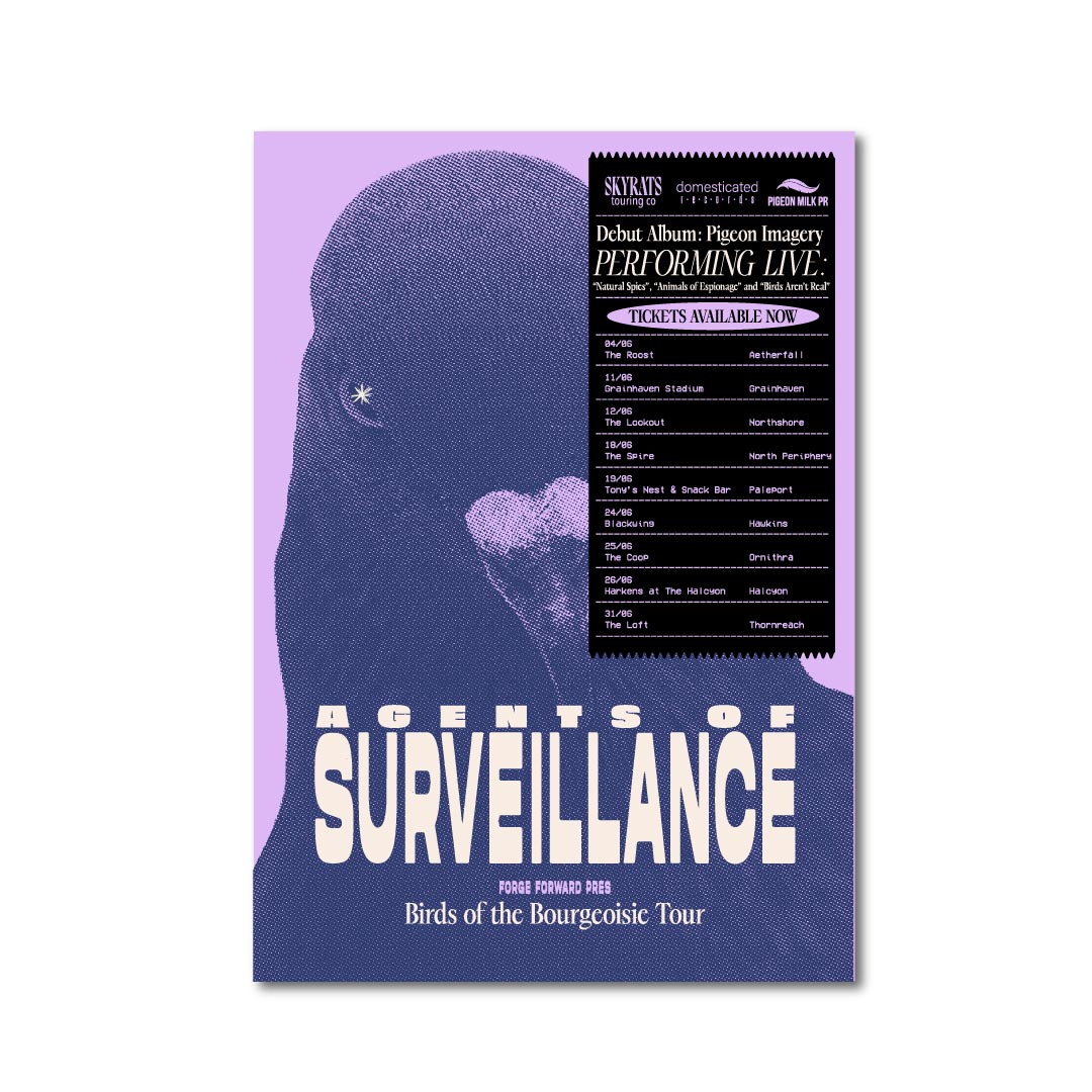 Forge Forward: "Agents of Surveillance" Fake Band Art Print