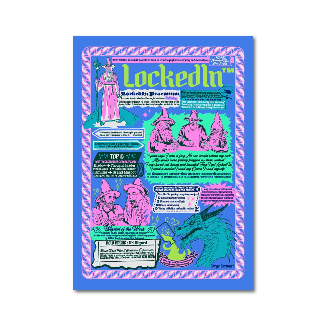 Forge Forward: "LockedIn" Art Print