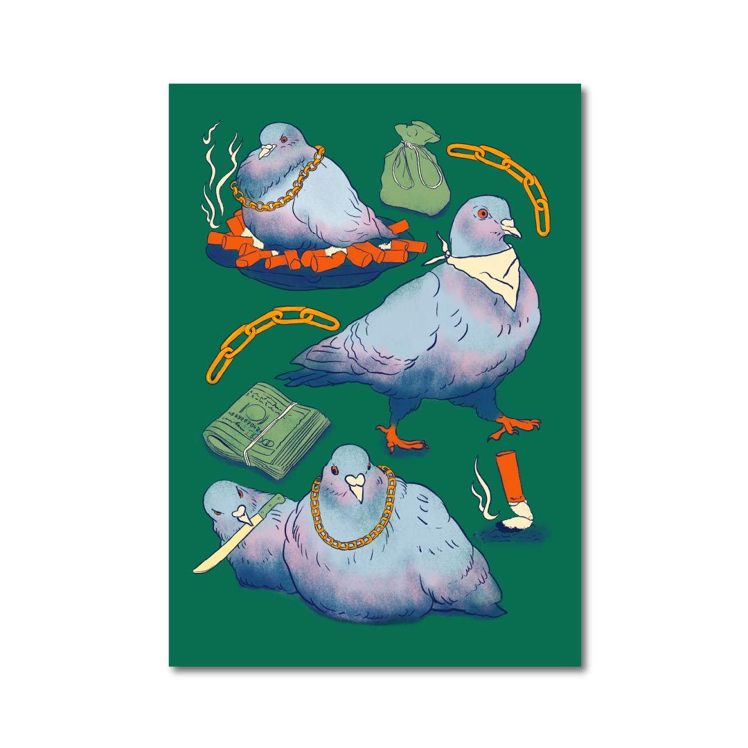 Forge Forward: "Pigeon Gang" Art Print